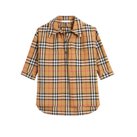 Robe chemise à motif Vintage check - Antique Yellow
