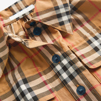Robe chemise à motif Vintage check - Antique Yellow