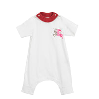 Combinaison en coton à imprimé Cavalier - Bright Red