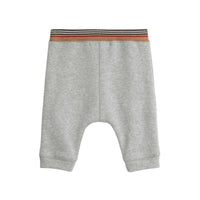 Pantalon de survêtement en jersey de coton à rayures iconiques - Grey Melange