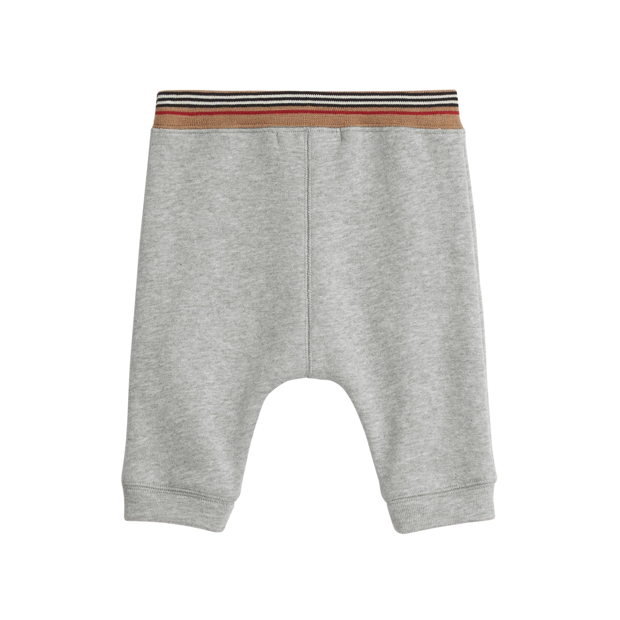 Pantalon de survêtement en jersey de coton à rayures iconiques - Grey Melange