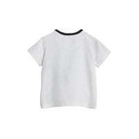 T-shirt en coton à imprimé pigeon - White