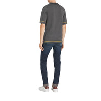 Polo en jersey de coton à bordures contrastantes - Mid Grey Melange