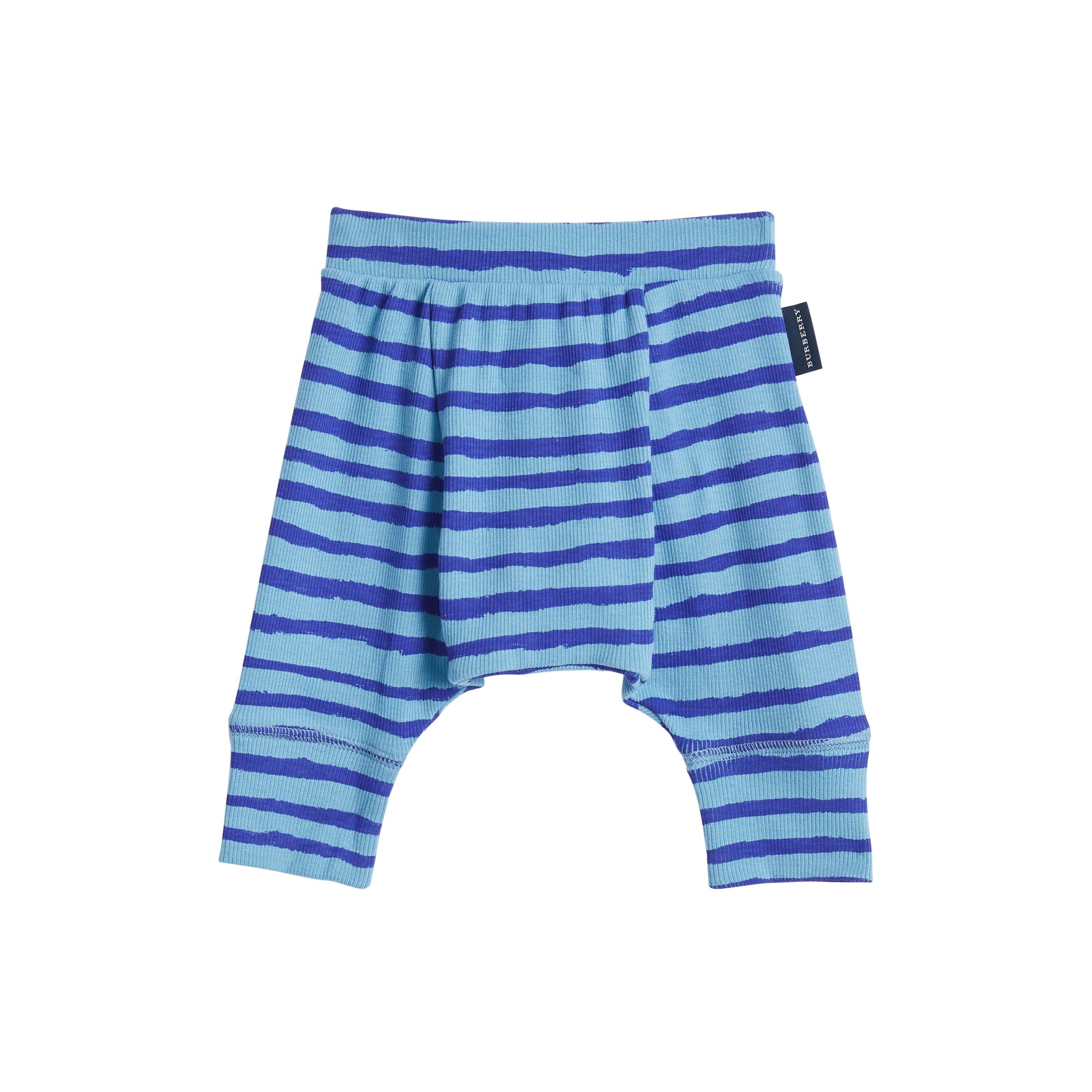 Coffret cadeau quatre pièces pour bébé en coton rayé - Teal