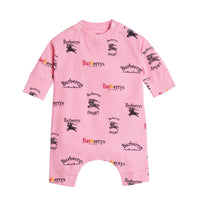 Coffret cadeau deux pièces pour bébé avec logo d'archive - Neon Pink