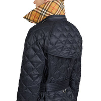 Manteau léger matelassé avec capuche amovible - Ink