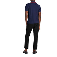 Polo en piqué de coton avec logo d'archive - Navy