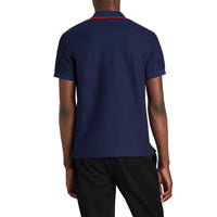 Polo en piqué de coton avec logo d'archive - Navy