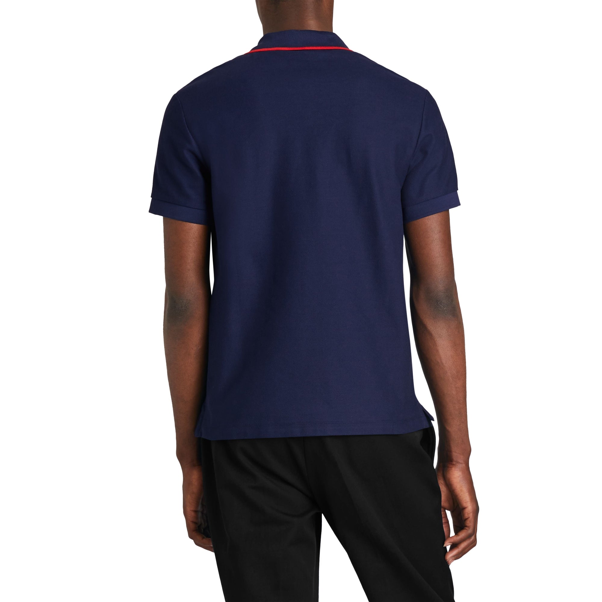 Polo en piqué de coton avec logo d'archive - Navy