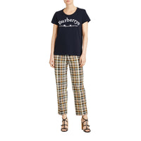 T-shirt en coton avec logo d'archive brodé - Navy