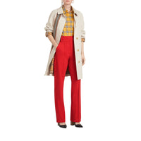 Chemise en coton à motif check - Bright Ochr Yellow