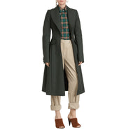 Chemise en coton à motif check - Dark Forest Green