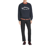 Sweat-shirt en jersey avec logo d'archive brodé - Navy