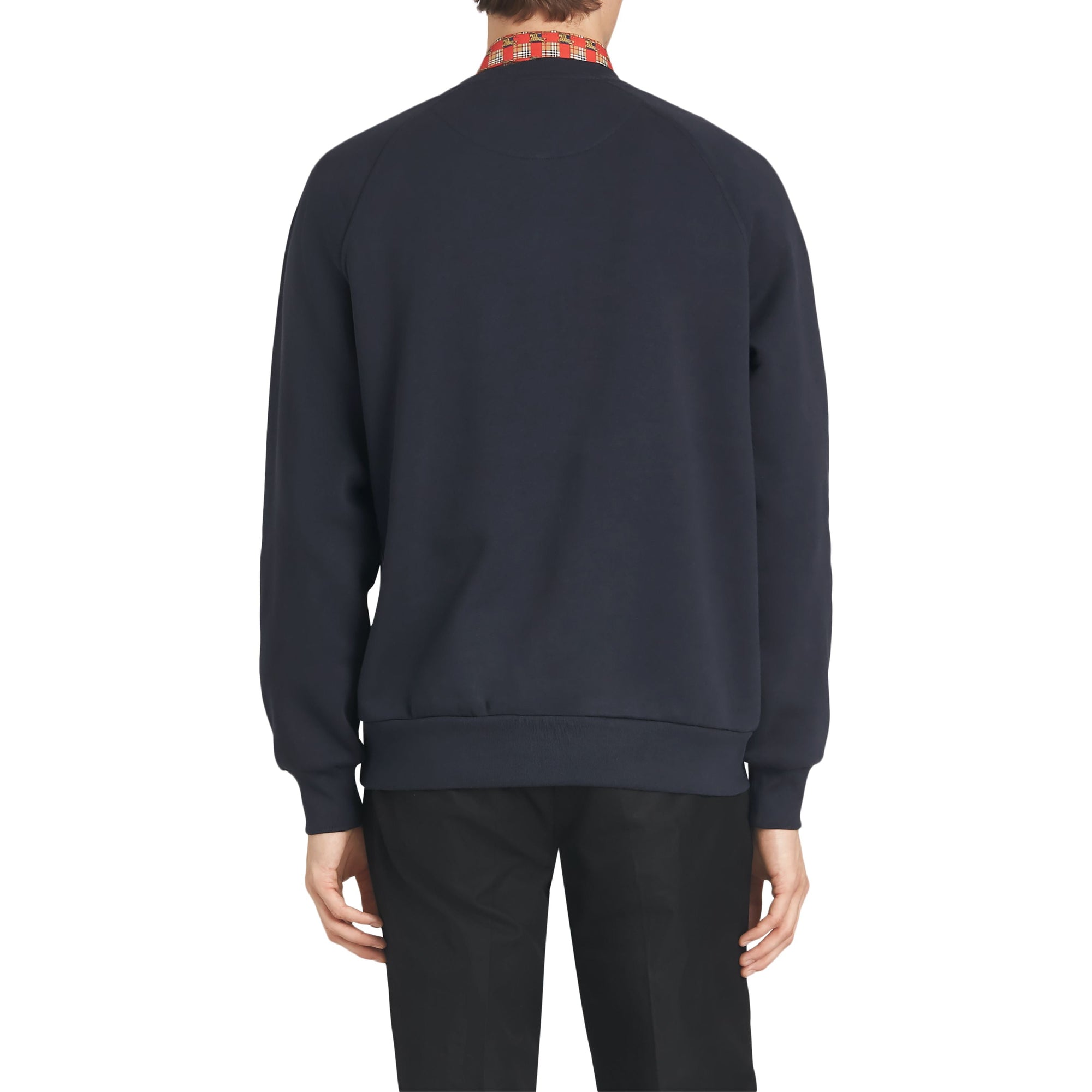 Sweat-shirt en jersey avec logo d'archive brodé - Navy