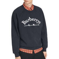 Sweat-shirt en jersey avec logo d'archive brodé - Navy