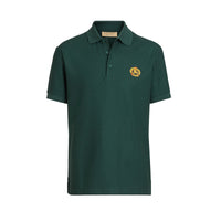Polo en piqué de coton avec logo d'archive - Dark Forest Green