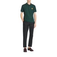 Polo en piqué de coton avec logo d'archive - Dark Forest Green