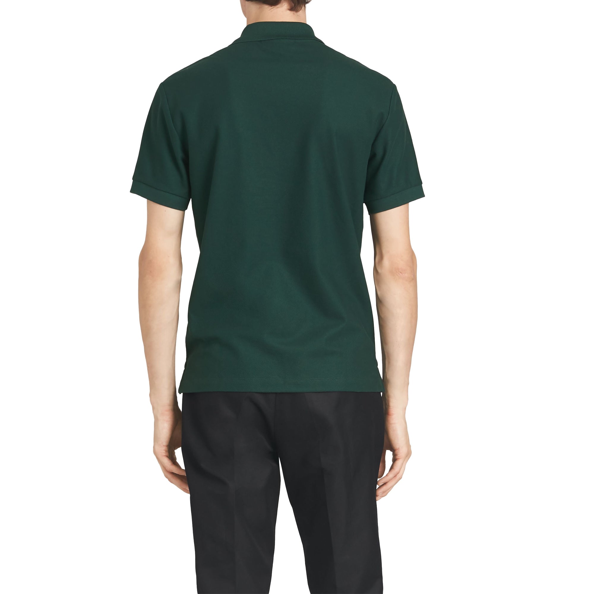 Polo en piqué de coton avec logo d'archive - Dark Forest Green