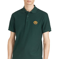 Polo en piqué de coton avec logo d'archive - Dark Forest Green