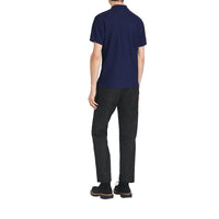 Polo en piqué de coton avec logo d'archive - Navy