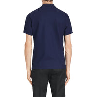 Polo en piqué de coton avec logo d'archive - Navy