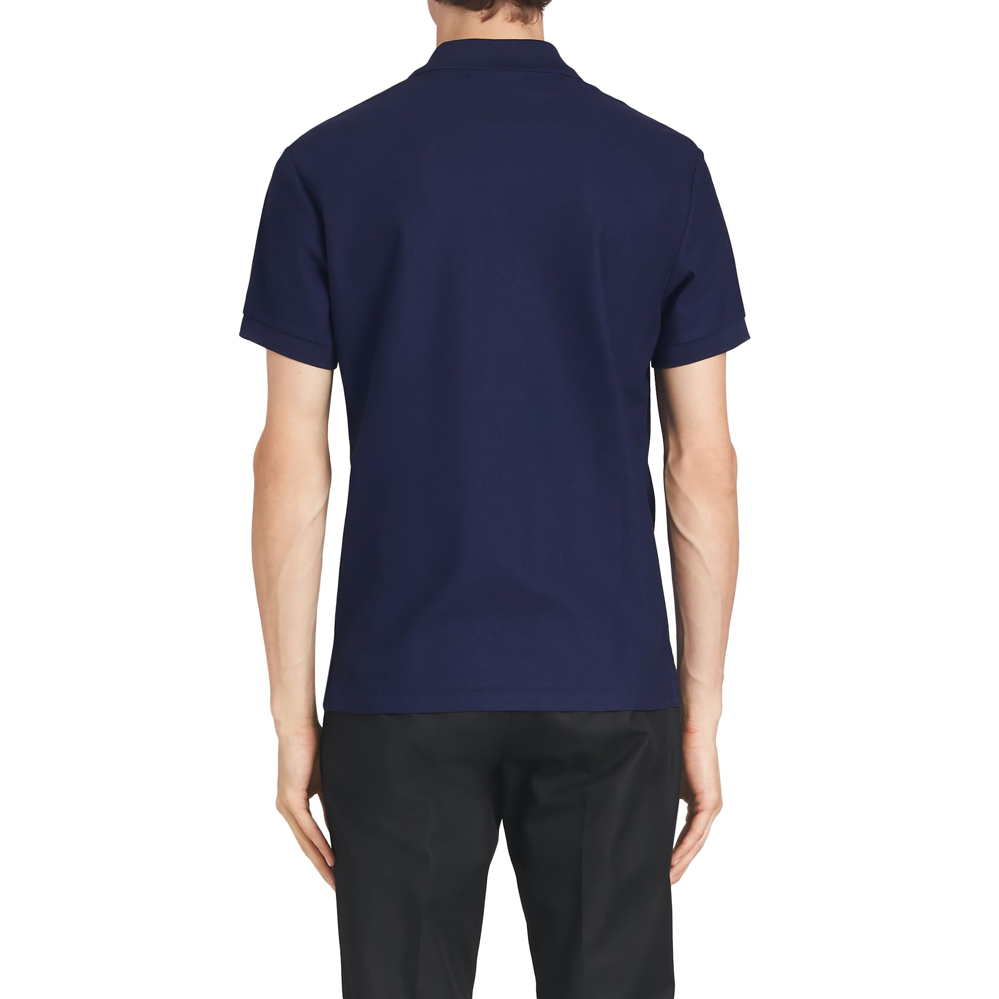Polo en piqué de coton avec logo d'archive - Navy