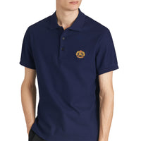 Polo en piqué de coton avec logo d'archive - Navy