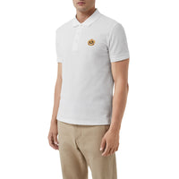 Polo en piqué de coton avec logo d'archive - White