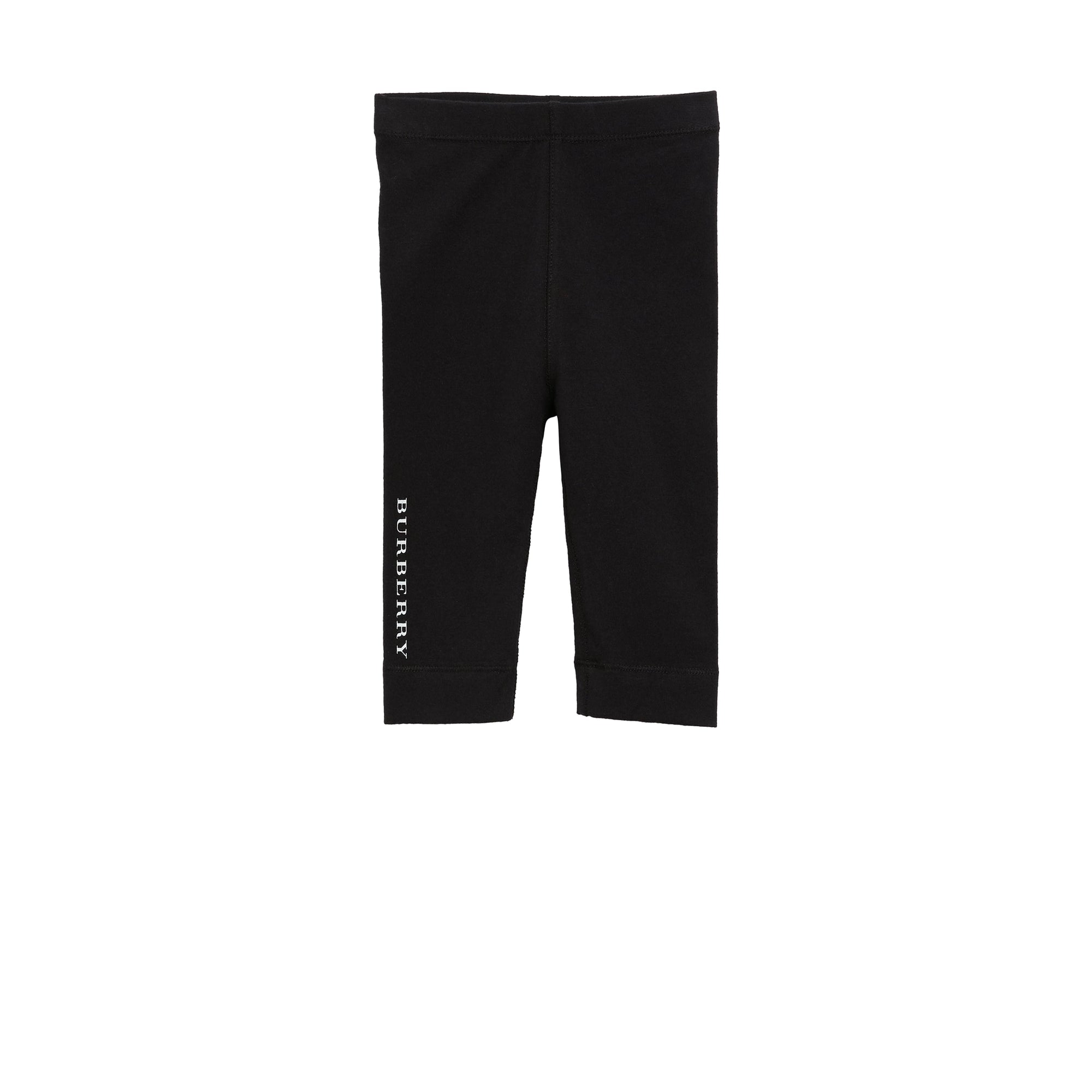 Legging en coton extensible avec logo - Black