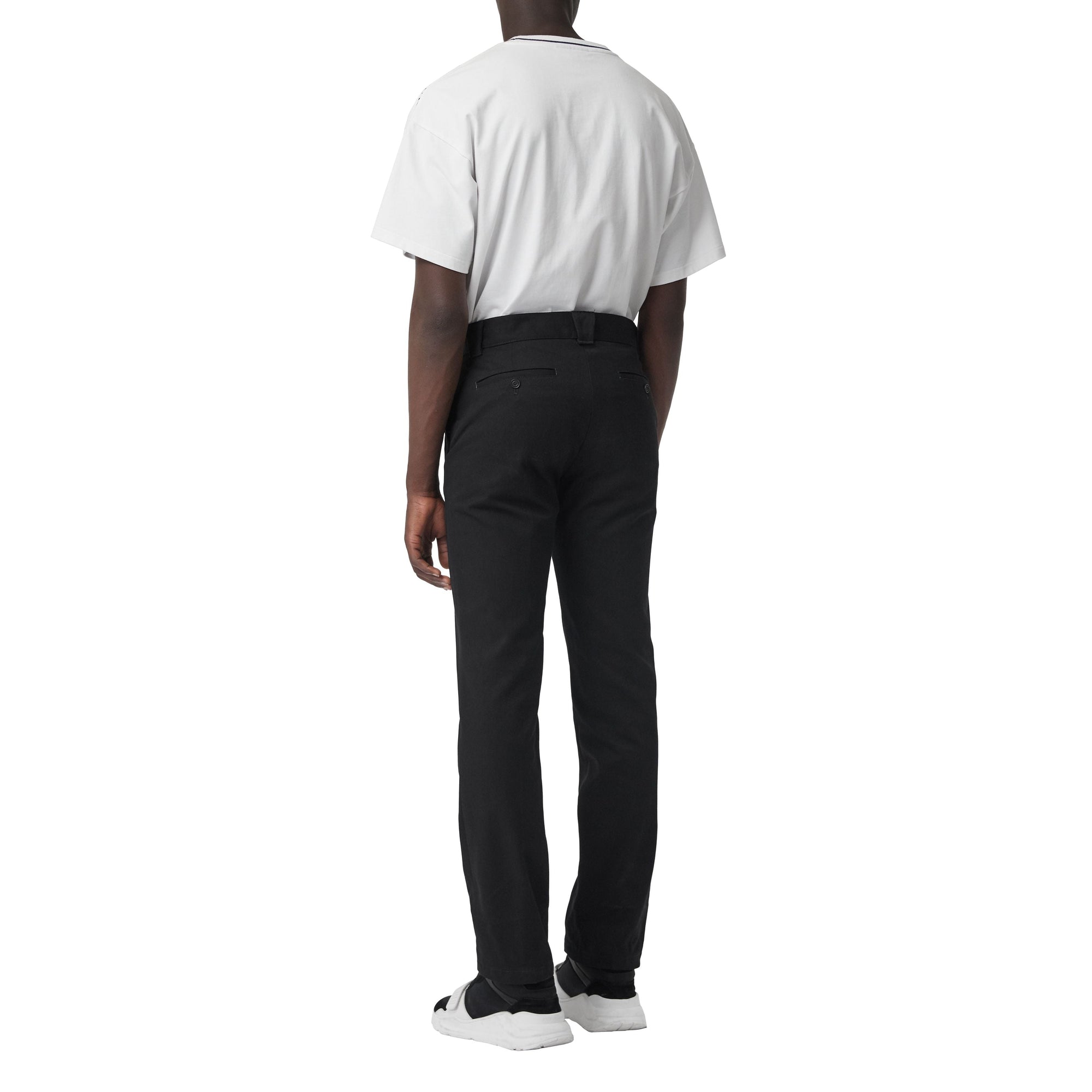 Pantalon en sergé de coton technique - Black