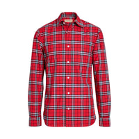 Chemise en coton à motif check - Bright Red
