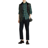 Chemise en coton à motif check - Dark Pwtr Blue
