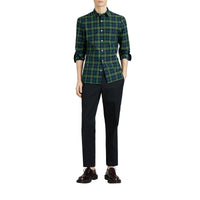 Chemise en coton à motif check - Dark Pwtr Blue