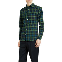 Chemise en coton à motif check - Dark Pwtr Blue