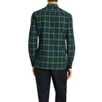 Chemise en coton à motif check - Dark Pwtr Blue