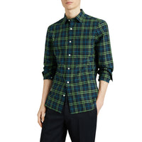 Chemise en coton à motif check - Dark Pwtr Blue