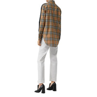 Chemise à motif Vintage check avec bandes de satin - Antique Yellow