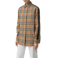 Chemise à motif Vintage check avec bandes de satin - Antique Yellow