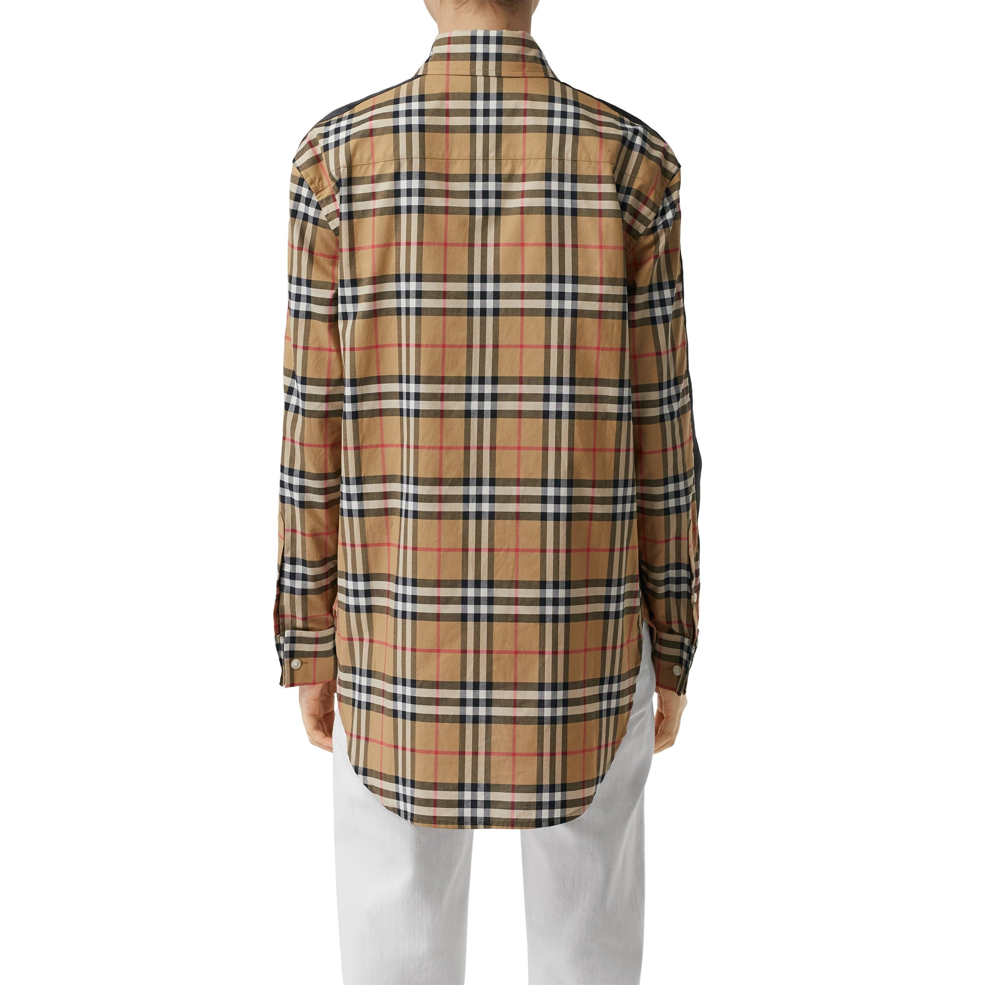 Chemise à motif Vintage check avec bandes de satin - Antique Yellow