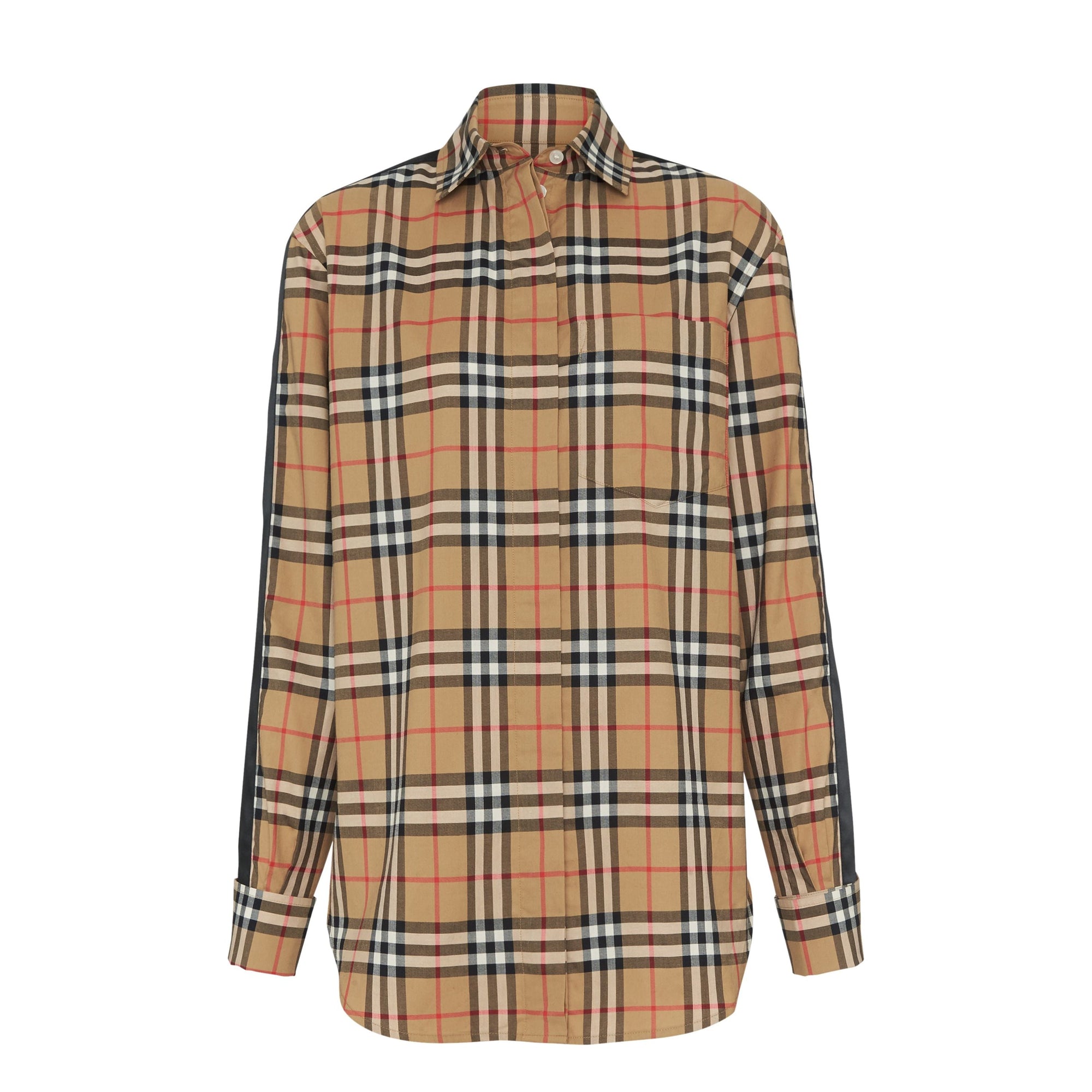 Chemise à motif Vintage check avec bandes de satin - Antique Yellow