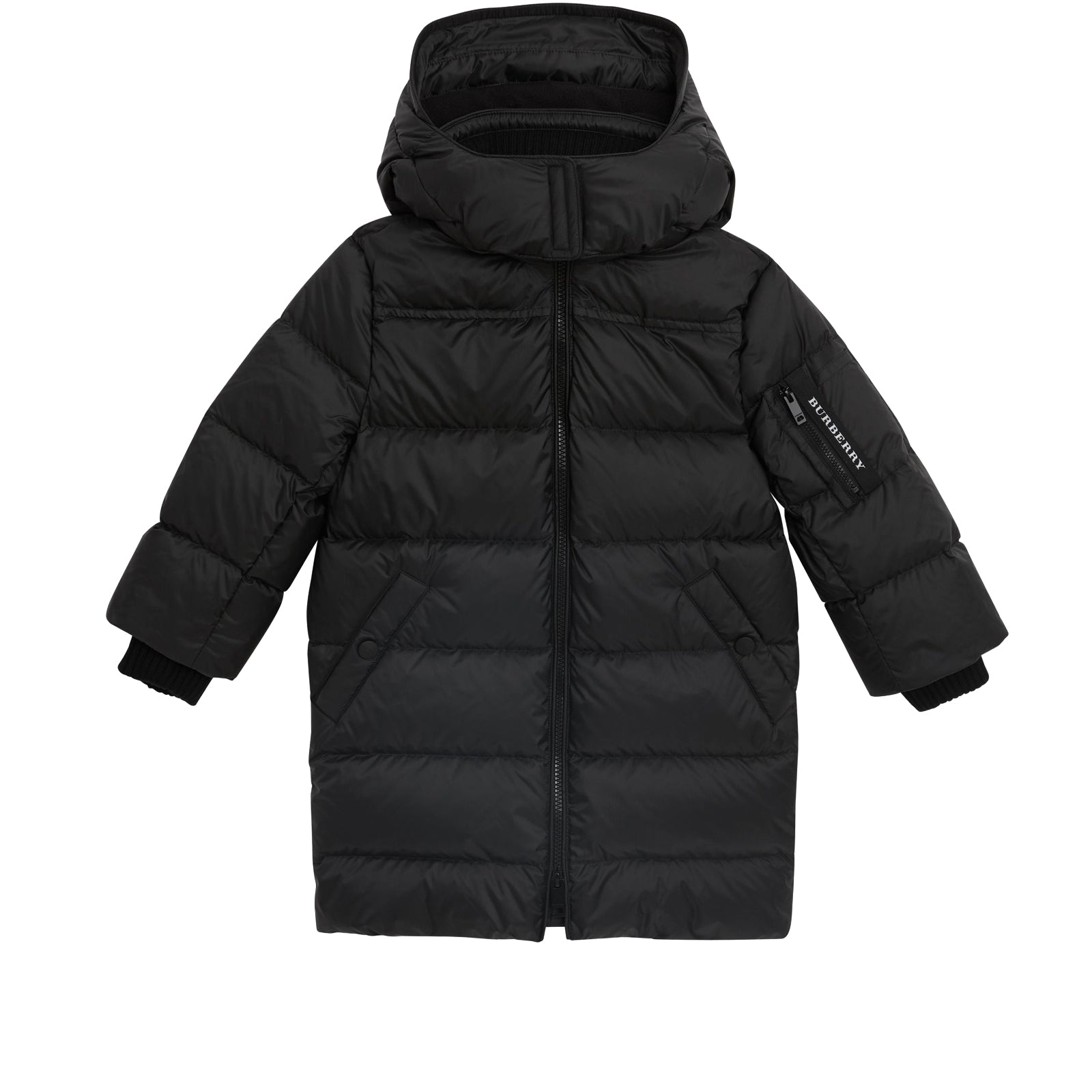 Doudoune rembourrée en duvet avec capuche amovible - Black