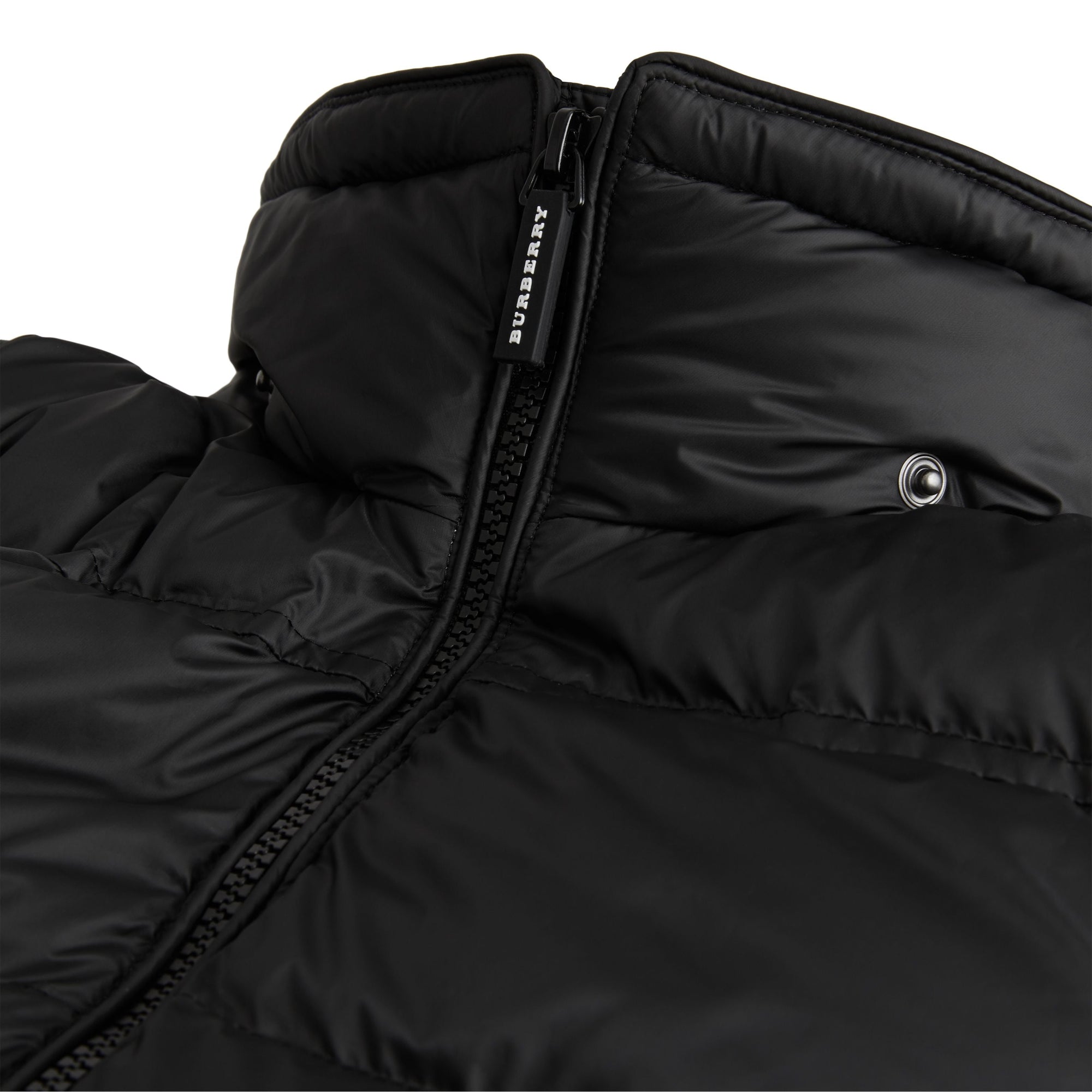 Doudoune rembourrée en duvet avec capuche amovible - Black