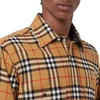Chemise en laine à motif Vintage check - Antique Yellow