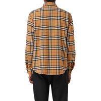 Chemise en laine à motif Vintage check - Antique Yellow
