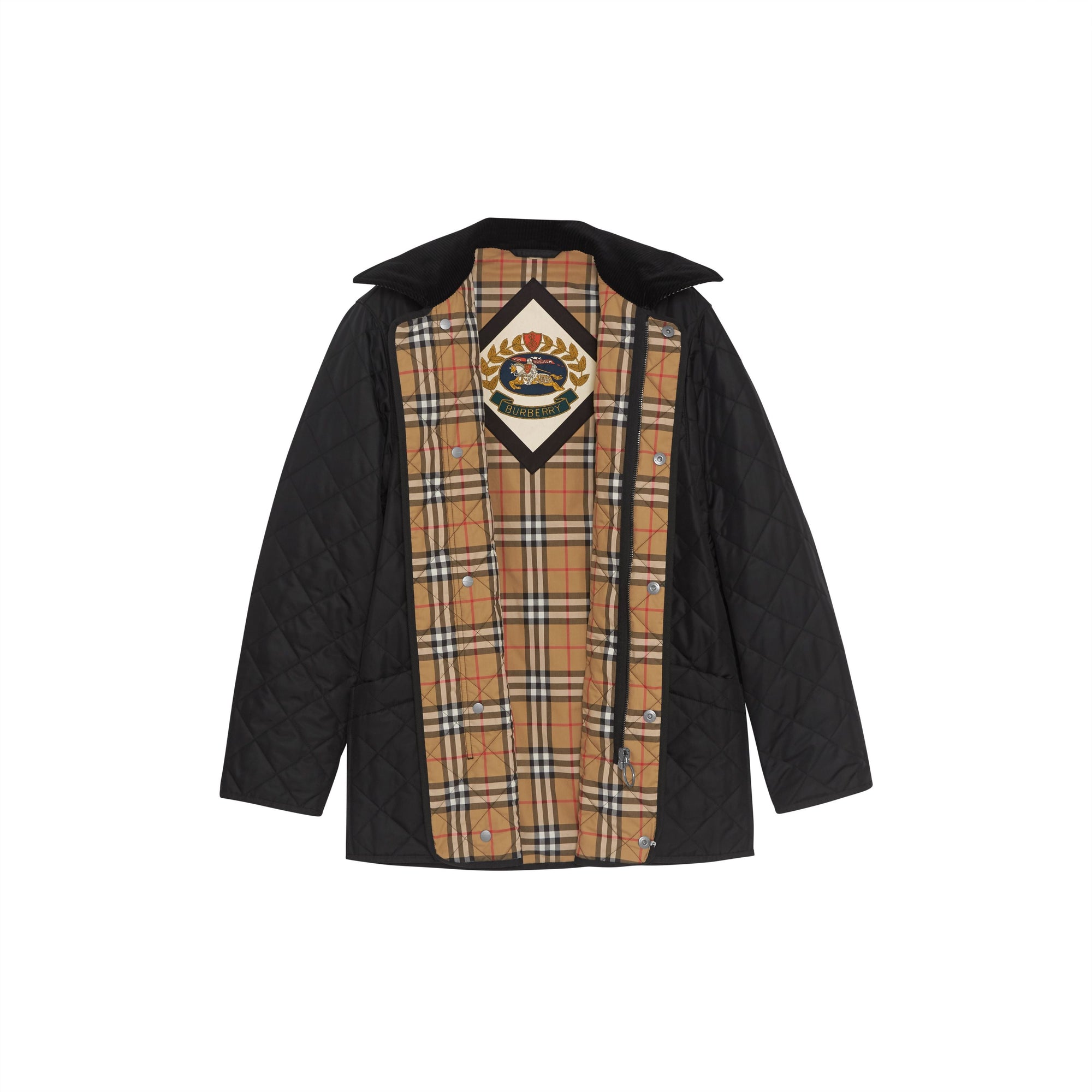 Veste de campagne thermorégulée matelassée - Black