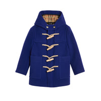 Duffle-coat en laine double face - Brilliant Blue