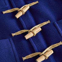 Duffle-coat en laine double face - Brilliant Blue