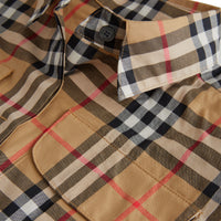 Chemise en coton à motif Vintage check - Antique Yellow