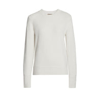 Pull en cachemire avec appliqué logo d'archive - White