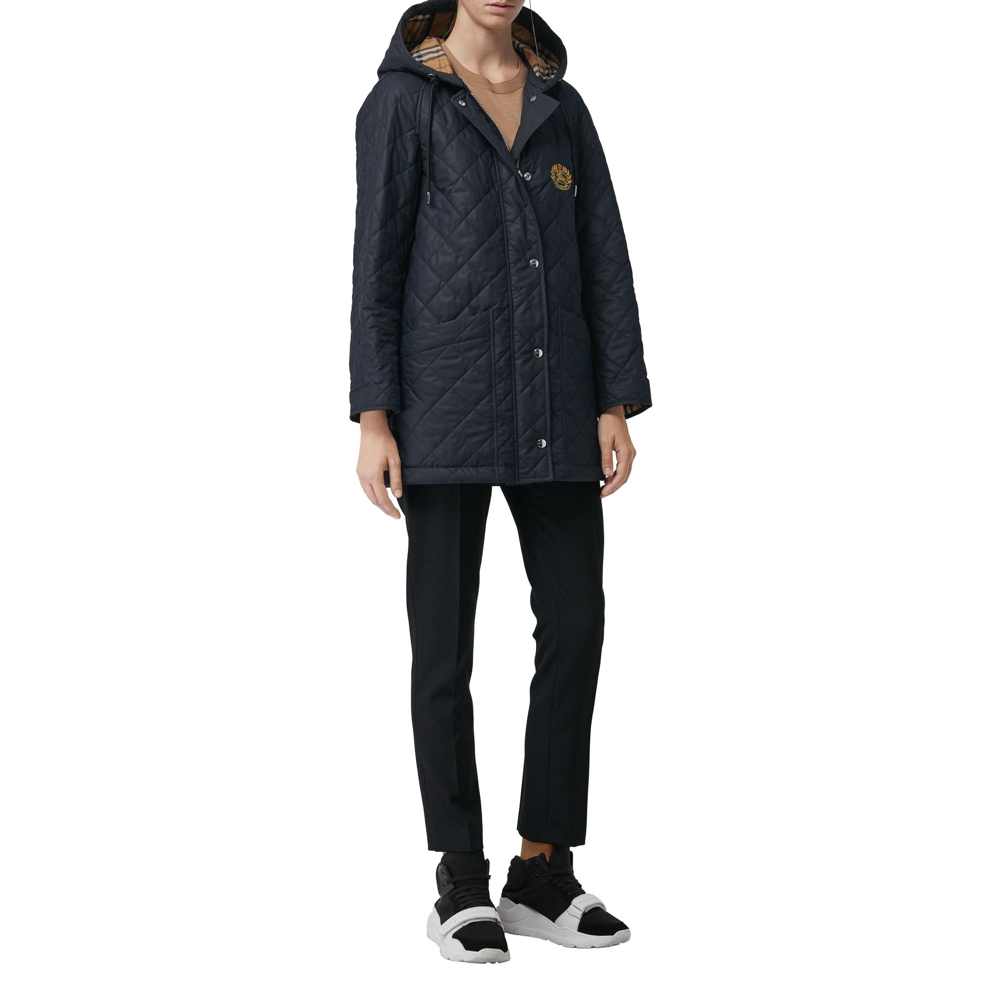 Parka matelassée oversize avec capuche - Navy